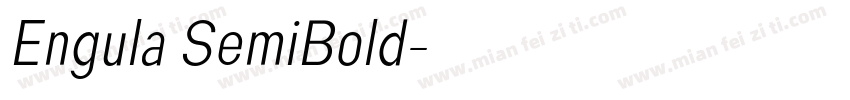 Engula SemiBold字体转换